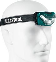 KRAFTOOL KH-3, 500 лм, 5 режимов, налобный фонарь, 3ААА