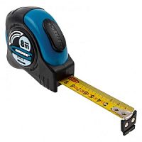 Рулетка Schlagfest,8 м x 25 мм,магнитный обрезиненный зацеп,двусторонняя шкала,Нейлоновое покрытие,автоматич