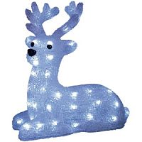Фигура светодиодная Uniel «Лежащий оленёнок», 50 светодиодов, 31*15*33 см, цвет-свечения- белый, IP20