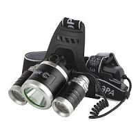 Фонарь аккумуляторный налобный GA-809 8Вт 3SMD CREE High Power Headlamp алюм.