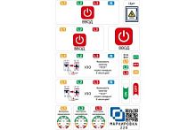 Маркировка для автоматов в щите дополнительный набор для 3 фаз