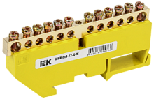 IEK Шина PE земля на DIN-изол ШНИ-6х9-12-Д-Ж YNN10-69-12D-K05 IEK Шина PE земля на DIN-изол ШНИ-6х9-12-Д-Ж YNN10-69-12D-K05
