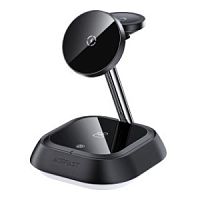 Держатель с беспроводной зарядкой Acefast E16 desktop 3-in-1 wireless charging holder - Black