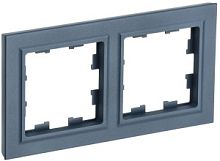 Рамка 2-местная РУ-2-БрМ маренго BRITE IEK