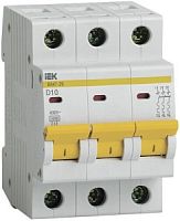 Автоматический выключатель 3п 10А (D) 4,5kA IEK ВА47-29