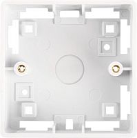 Коробка настенная, под лицевые панели и розетки формата 86х86мм, белая