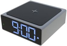 Будильник без радио Ritmix RRC-900Qi Grey, серый