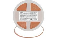 Лента светодиодная FERON 400smd(2110)/ 7вт/м 12v 5000x3х1.8мм красный, ip20, ls630