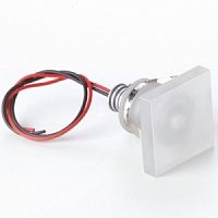 Встраиваемый светильник Egoluce 6355 01/W,размеры 40x40мм, IP44, под LED 1W 350mA 151lm 4000K