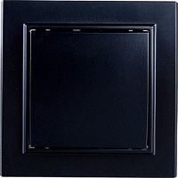 Выключатель 1-клавишный, PSW10-9003-03, 250V, 10А, серия Эрна, черный 39472