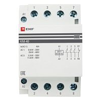 Контактор модульный КМ 40А 3NО+NC (3 мод.) EKF