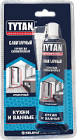 Силиконовый санитарный герметик TYTAN PROFESSIONAL прозрачный, 85 мл