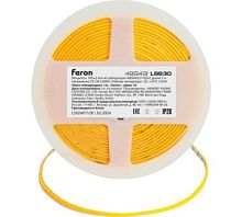 Лента светодиодная FERON 400smd(2110)/ 7вт/м 12v 5000x3х1.8мм 6500k, ip20, ls630