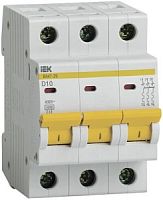 Автоматический выключатель 3п 10А (D) 4,5kA IEK ВА47-29