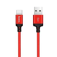 Кабель USB HOCO X14 Times speed USB - Type-C, 2А, 2 м, красный+черный