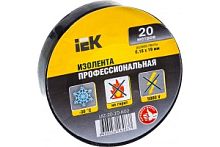 Изолента ПВХ черная 19мм 20м UIZ-20-10-K02 IEK