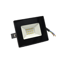 SAFFIT Прожектор светодиодный SFL90-10 2835SMD 10W 6400K AC220V/50Hz IP65, черный