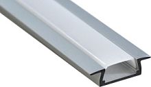 Профиль для ленты FERON CAB251 «встраиваемый широкий»,серебро,комп.2 загл.экран,25*22*6мм,L=2м