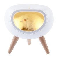 Ночник - светильник светодиодный ЭРА NLED-467-1W-W котик белый