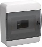 Корпус пластиковый ЩРН-П-8 IP41 черн. прозр. дверь TEKFOR IEK