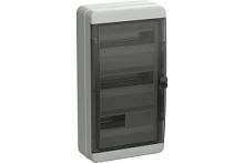 TEKFOR Корпус пластиковый КМПн-36 IP65 черная прозрачная дверь IEK