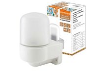 Светильник НПБ400-2П настенный, угловой белый, IP54, 60 Вт, основание-поликарбонат, Народный