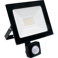 Светодиодный прожектор SAFFIT с выносным датчиком SFL80-30 IP44 30W 6400K черный Светодиодный прожектор SAFFIT с выносным датчиком SFL80-30 IP44 30W 6400K черный