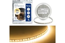 Лента светодиодная 120SMD(2835)/м 11Вт/м 24V 5000*8*1,22мм 3000К. LS501 FERON