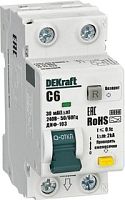 Выключатель автоматический дифференциального тока (АВДТ) 1P+N 6А 30мА AC х-ка C ДИФ-103 6кА DEKraft