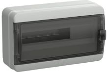 TEKFOR Корпус пластиковый КМПн-18 IP65 черная прозрачная дверь IEK