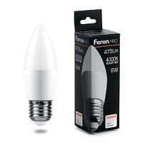 Лампа светодиодная Feron.PRO LB-1306 Свеча E27 6W 4000K OSRAM LED