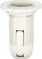 Feron LH112 Патрон E14, 230V, пластик, белый, с кольцом