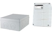 Распаячная коробка ОП 240х195х90мм, крышка, IP55, кабельные ввода d28-3 шт., d37-2 шт., TDM