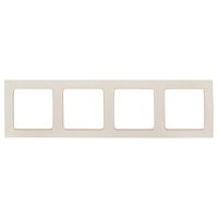 Рамка 4 поста Стокгольм белая EKF PROxima