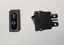 Выключатель клавишный 250V 6А (3с) (ON)-ON черный Б/Фикс Mini REXANT