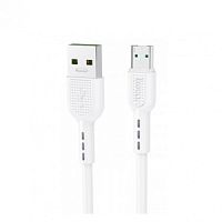 Кабель USB - микро USB HOCO X33 Surge, 1.0м, 4.0A, цвет: белый